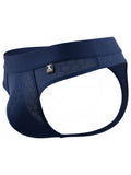 Xtremen 91257 Mens Underwear Sleek Microfiber Comfort Thongs Color Dark Blue