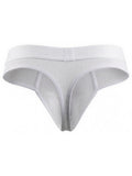 Xtremen Men's Underwear 91257 Sleek Microfiber Comfort Thongs Color White