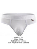 Xtremen 91257 Mens Underwear Sleek Microfiber Comfort Thongs Color White