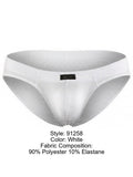 Xtremen 91258 Mens Underwear Sleek Microfiber Briefs Color White