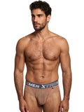 Xtremen 91262 Mens Underwear Sleek Microfiber Mesh Briefs Color Brown