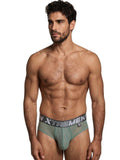 Xtremen 91262 Mens Underwear Sleek Microfiber Mesh Briefs Color Green