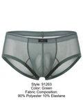Xtremen 91263 Mens Underwear Microfiber Mesh Briefs Color Green