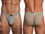 Xtremen 91264 Mens Underwear Microfiber Mesh Bikini Color Green