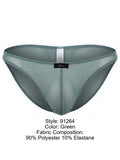 Xtremen 91264 Mens Underwear Microfiber Mesh Bikini Color Green