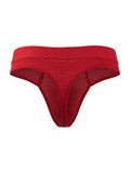 Xtremen 91268 Microfiber Mesh Thongs Color Red