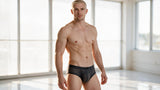 Xtremen 91269 Microfiber Mesh Briefs Color Gray