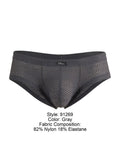 Xtremen 91269 Microfiber Mesh Briefs Color Gray