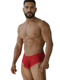 Xtremen 91269 Microfiber Mesh Briefs Color Red