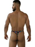 Xtremen 91284 Printed Microfiber Thongs Color Mushroom