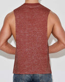 Hand Me Down Muscle Tank Persimmon Red
