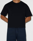 Mid Weight Cropped Boxy T-Shirt Black