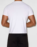 Mid Weight Cropped Fitted T-Shirt White