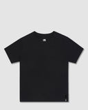 Mid Weight Cropped Fitted T-Shirt Black