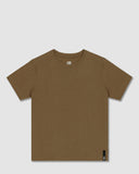 Mid Weight Cropped Fitted T-Shirt Dark Nude