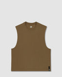 Mid Weight Cropped Sleeveless Dark Nude