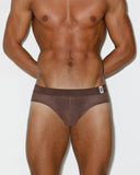 Rough Knit Low Rise Brief Dutch Cocoa