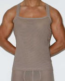 Rough Knit Tank Sardinia Tan
