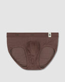 Rough Knit Mid Rise Brief Dutch Cocoa