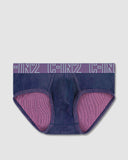 Undertone Mid Rise Brief Blueberry Pink