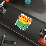 Dumpster Fire Die-Cut Stickers