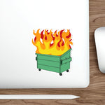 Dumpster Fire Die-Cut Stickers