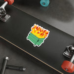 Dumpster Fire Die-Cut Stickers