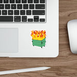 Dumpster Fire Die-Cut Stickers