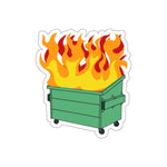 Dumpster Fire Die-Cut Stickers