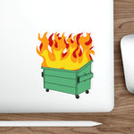 Dumpster Fire Die-Cut Stickers